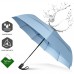 Зонт Repel Travel Windproof, голубой